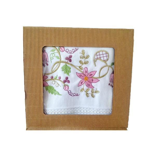Prosop pentru maini si fata, brodat la masina oem, 100 % bumbac, dimensiune 50 x 90 cm - model 1