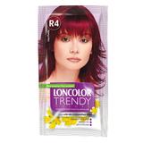 Vopsea Semipermanenta Loncolor Trendy Colors, nuanta R4 rosu funky, 2x 25 ml