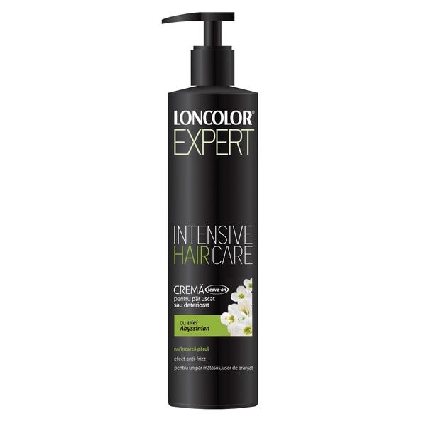 Crema Leave-on pentru Par Uscat sau Deteriorat cu Ulei Abyssinian Loncolor Expert, 200 ml