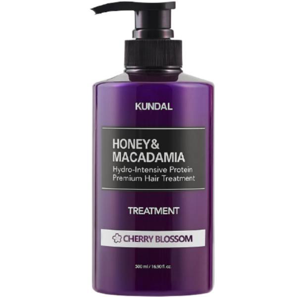 Tratament hipoalergenic pentru par, extra-hidratant cu proteine, cherry blossom, kundal, 500 ml