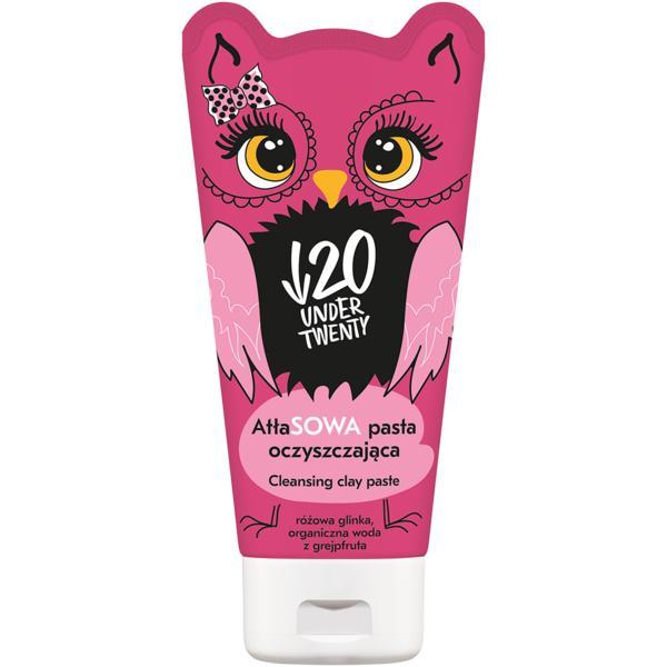 Pasta detoxifianta pentru curatarea tenului Under Twenty cu argila roz Pink Detox si apa organica de grapefruit, 150ml 150ml imagine 2022