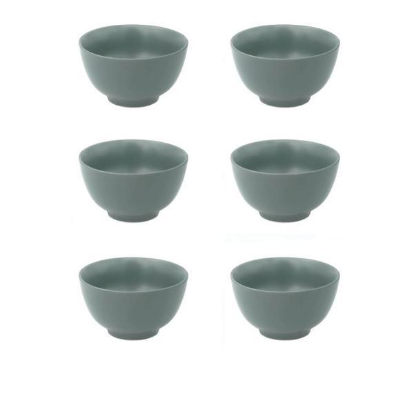 Set 6 boluri din ceramica pentru servire oem, 1000 ml, gri