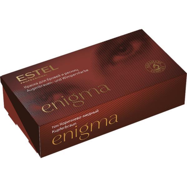 Vopsea pentru sprancene si gene Estel Enigma – Maro-cupru, 20*20 ml 2020