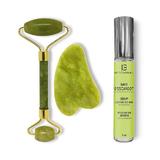 Pachet Promo Rola de Jad si Gua Sha si Serum Contour des Yeux Bave D’Escargot Regenerare, Institut Claude Bell