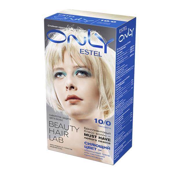 Vopsea-gel permanenta pentru par Estel Only, 10/0 Blond deschis, 115ml Estel Professional