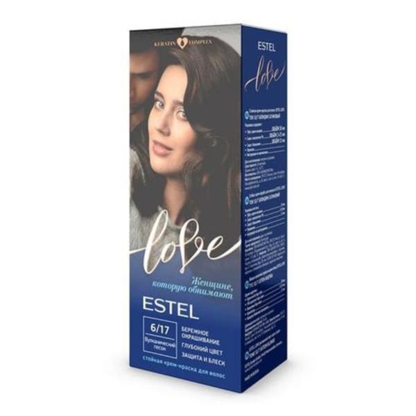 Vopsea-crema permanenta pentru par ESTEL Love, 6/17 Nisip vulcanic Estel Professional Estel Professional