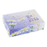 Cutie ceai lemn 6 compartimente Tea Time Decorer 24 cm x 16 cm x 6 h