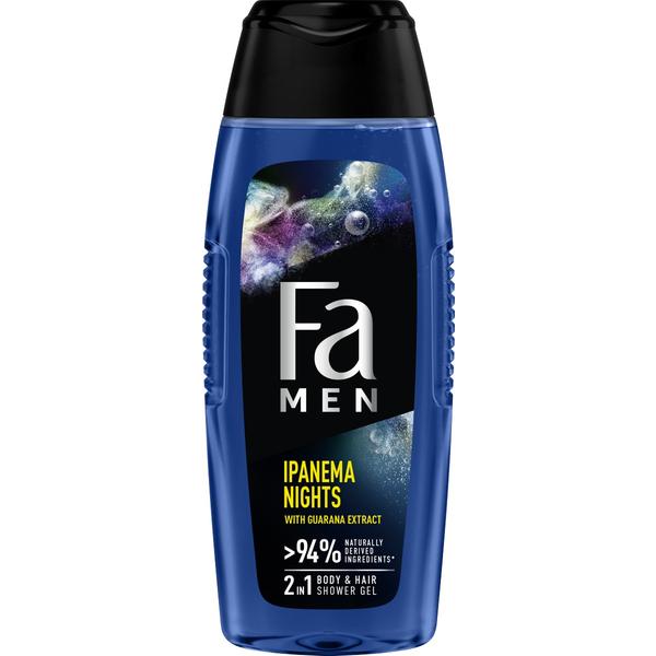 Gel de Dus Ipanema Nights 2 in 1 pentru Barbati Fa Men, 400 ml