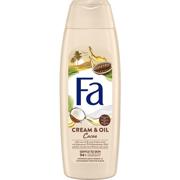 Gel de Dus Cream & Oil Cacao Fa, 750 ml