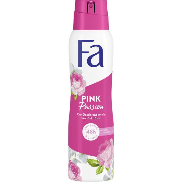 Deodorant Spray Pink Passion Pink Rose 48h Fa, 150 ml Fa esteto.ro