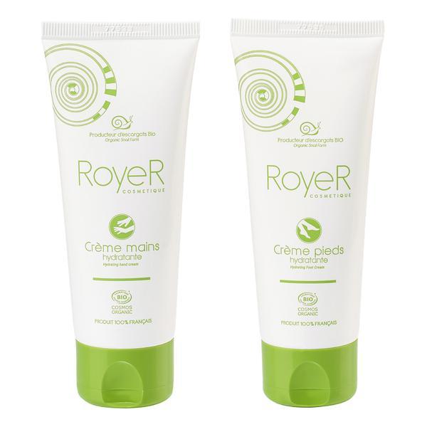 Pachet promo bio pentru ingrijirea mainilor si picioarelor - crema de maini 75ml + crema pentru picioare 75ml royer cosmetique