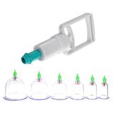 Aparat Body Cupping Masaj Totulperfect, Remediu natural, set de 6 ventuze medicinale cu vacuum, Aticelilitic, drenaj Limfatic, Slabire Vass