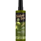 Balsam Spray Fortifiant pentru Par Lung cu Ulei de Masline Presat la Rece - Nature Box Strenght Spray Conditioner with Cold Pressed Olive Oil, 200 ml