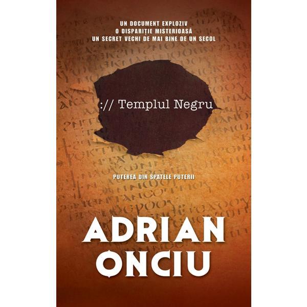 Templul negru - Adrian Onciu, editura Rao