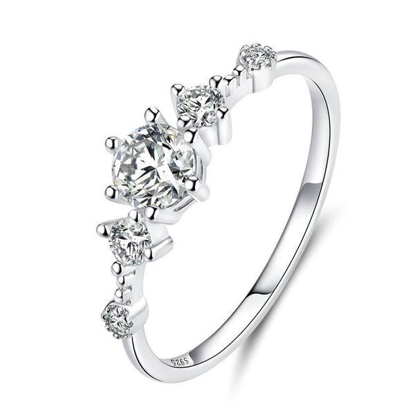 Inel fix din argint 925 dazzling sparkling engagement