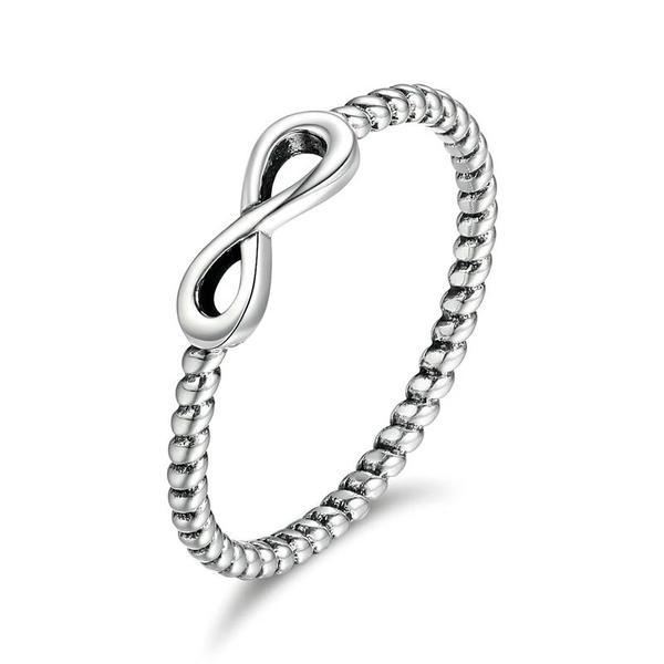 Inel fix din argint 925 trendy infinity elegant