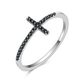 Inel fix din argint 925 Faith Cross