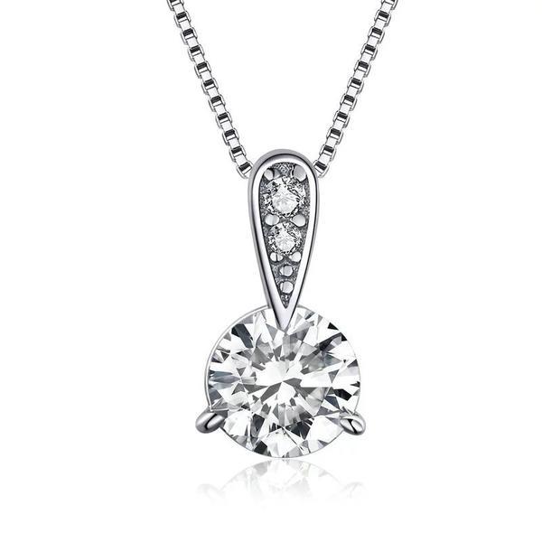 Colier cu lantisor din argint 925 radiant dazzling minimalist pendant