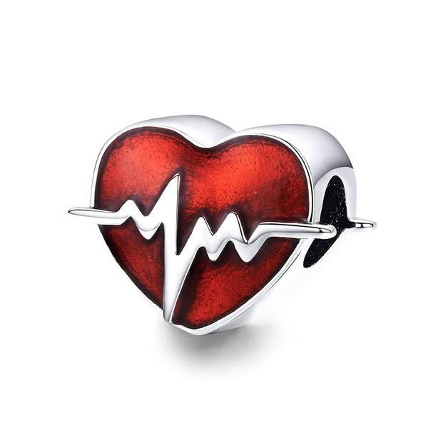 Talisman din argint 925 heartbeat