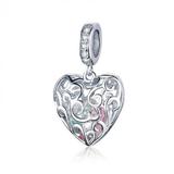 Talisman din argint 925 Heart Shape Pendant