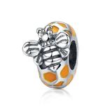 Talisman din argint 925 Honeycomb & Bee Spacer Beads