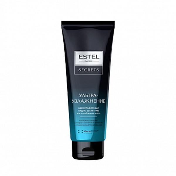 Hidro-sampon fara sulfati pentru par slabit ultra hidratare estel secrets, 250 ml