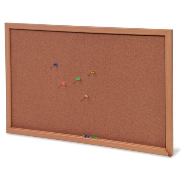 Tabla din pluta cu rama de lemn pentru birou, 45x60 cm