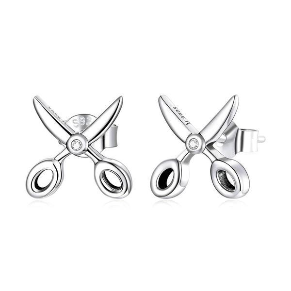 Cercei din argint 925 small scissors