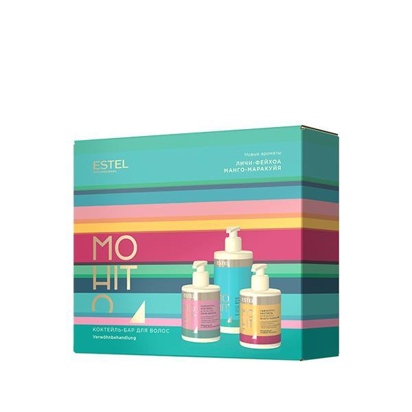 Set ingrijire par estel mohito arome tropicale kit procedura cu flavonoide (sampon 435ml, ser pentru par 2*275ml)