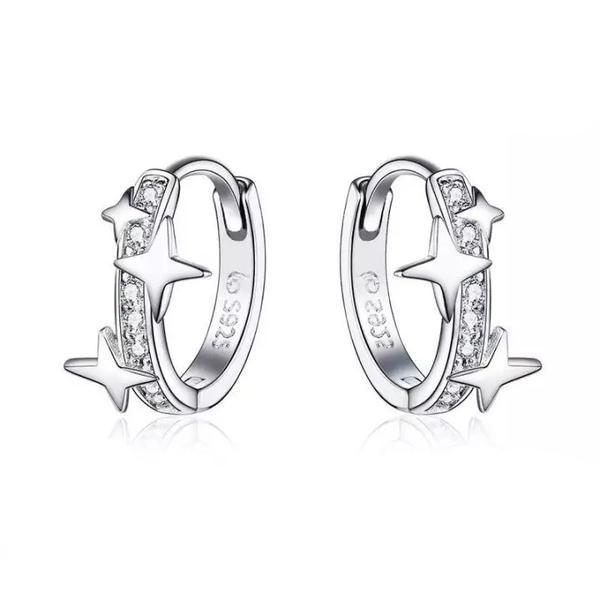 Cercei din argint 925 universe galaxy earrings