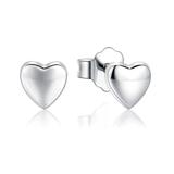 Cercei din argint 925 Petite Plain Hearts