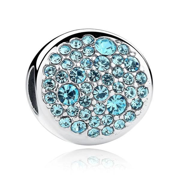 Talisman din argint 925 sky blue