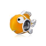 Talisman din argint 925 Yellow Enamel Clownfish