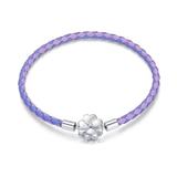 Bratara pentru talismane din argint 925  Lucky Purple Two Color