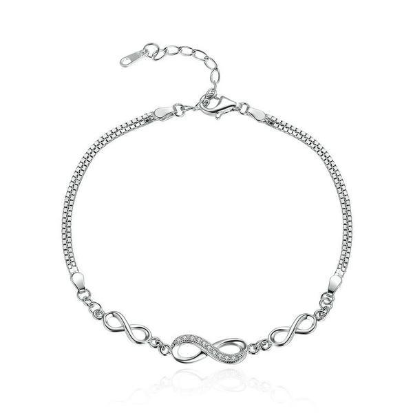 Bratara reglabila din argint 925 endless love infinity