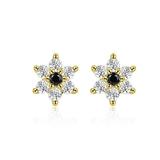 Cercei din argint 925 Shinning Flowers Zircon