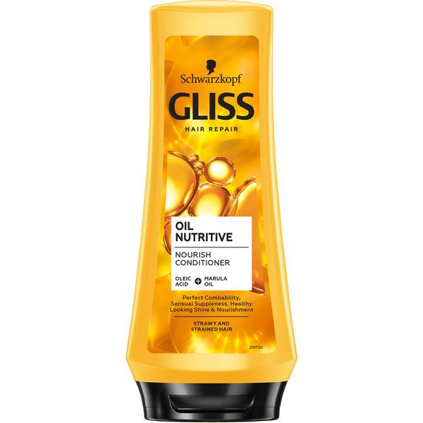 Balsam Nutritiv pentru Par Stresat si Agasat - Schwarzkopf Gliss Hair Repair Oil Nutritive Nourish Conditioner for Strawy and Strained Hair, 200 ml