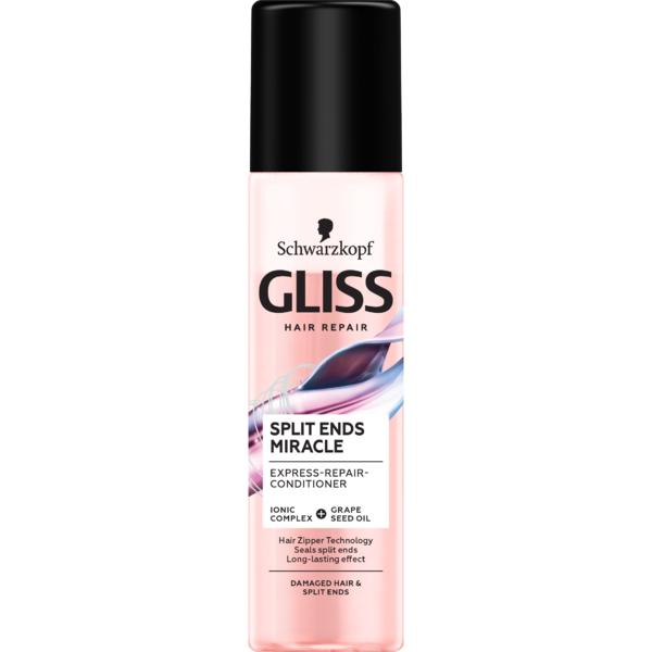 Balsam Spray Reparator pentru Par Deteriorat si Varfuri Despicate - Schwarzkopf Gliss Hair Repair Split Ends Miracle Express-Repair-Conditioner, 200 ml