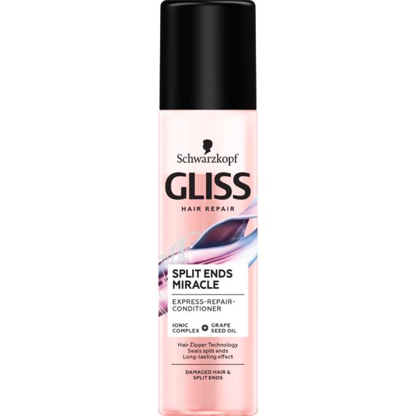 Balsam Spray Reparator pentru Par Deteriorat si Varfuri Despicate - Schwarzkopf Gliss Hair Repair Split Ends Miracle Express-Repair-Conditioner for Damaged Hair & Split Ends, 200 ml