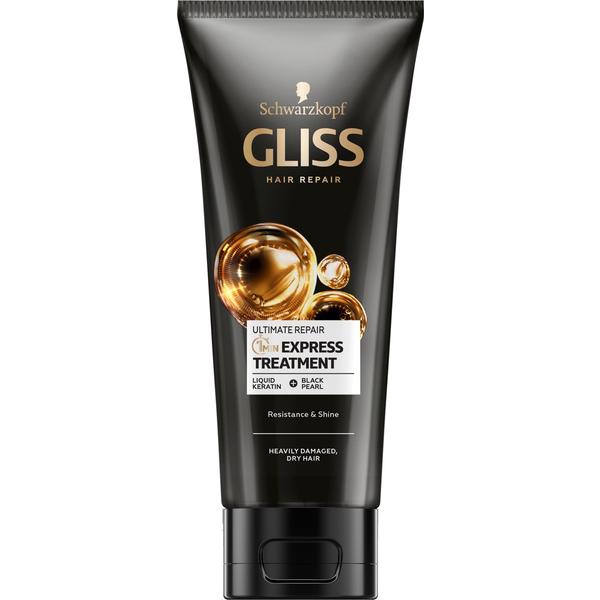 Tratament Expres 1 Minut pentru Par Foarte Deteriorat si Uscat- Schwarzkopf Gliss Hair Repair Ultimate Repair 1 Min Express Treatment for Heavily Damaged, Dry Hair, 200 ml 200 imagine 2022
