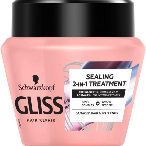 Tratament- Masca 2 in 1 pentru Par Deteriorat si Varfuri Despicate – Schwarzkopf Gliss Hair Repair Split Ends Miracle Sealing 2-in-1 Treatment for Damaged Hair & Split Ends, 300 ml