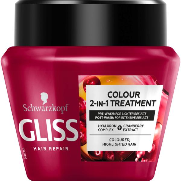 Tratament- Masca 2 in 1 pentru Parul Vopsit sau Suvitat – Schwarzkopf Gliss Hair Repair Colour 2-in-1 Treatment for Coloured, Highlighted Hair, 300 ml esteto.ro imagine 2022