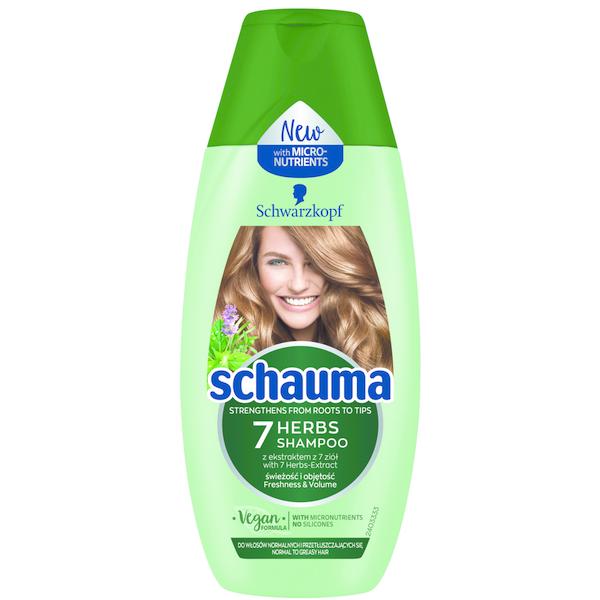 Sampon cu 7 Plante pentru Par Normal Spre Gras – Schwarzkopf Schauma 7 Herbs Shampoo for Normal to Grasy Hair, 250 ml 250 imagine 2022