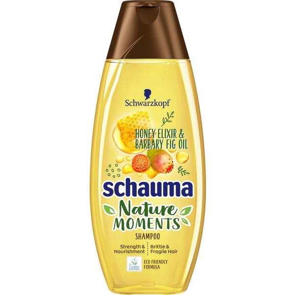 Sampon Fortifiant si Hranitor cu Elixir de Miere si Ulei de Smochine Salbatice - Schwarzkopf Schauma Nature Moments Shampoo Strength & Nourishment with Honey Elixir & Barbary Fig Oil , 400 ml