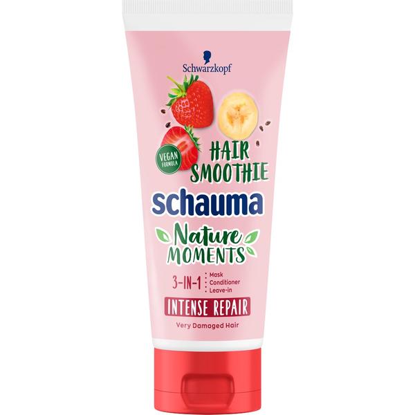 Tratament 3 in 1 reparator hair smoothie - schwarzkopf schauma hair smoothie nature moments 3-in-1 intense repair, 200 ml