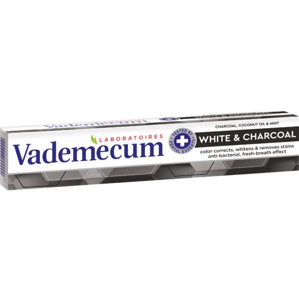 Pasta de dinti cu carbune cu efect albire - vademecum laboratoires white   charcoal, 75 ml