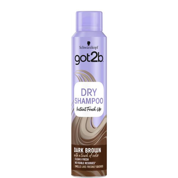 Sampon Uscat pentru Par Saten – Schwarzkopf Got2b Dry Shampoo Instant Fresh-up Dark Brown, 200 ml esteto.ro imagine 2022