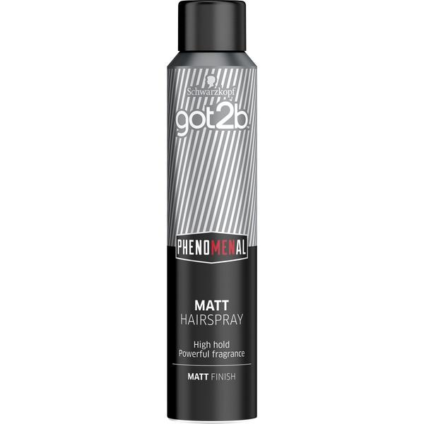 Spray Fixativ Mat pentru Barbati – Schwarzkopf Got2b Phenomenal Matt Hairpray, 200 ml esteto.ro