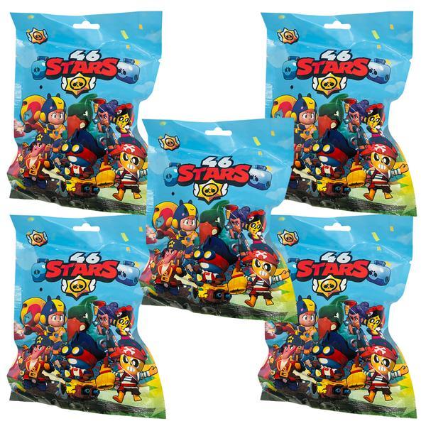 Kit 5 plicuri brawl stars sezon 46 cu figurina si cartonase surpriza, mistery box