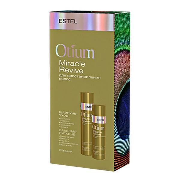 Set cadou pentru restabilirea parului deteriorat Estel Otium Miracle Revive (Sampon 250ml + Balsam 200ml)